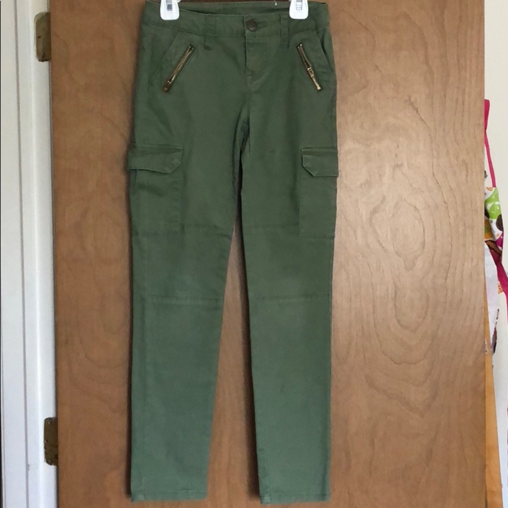 Girls Green Cargo Pants